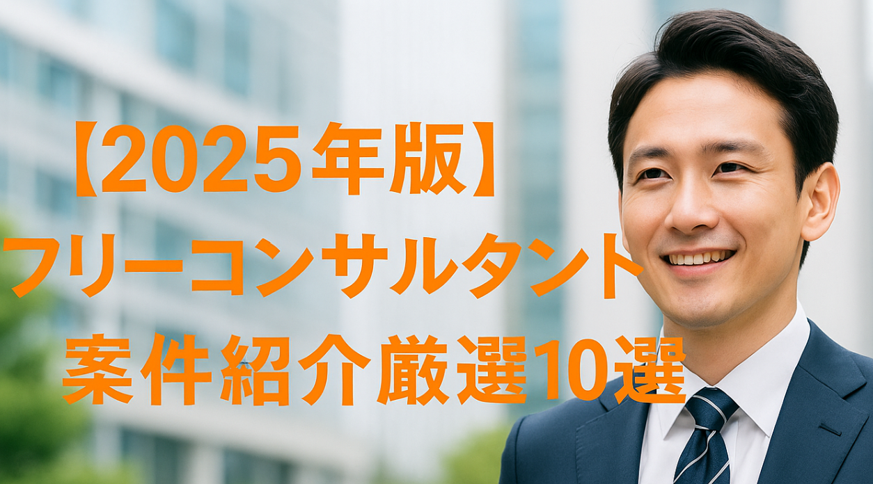フリーコンサルタント案件紹介10選