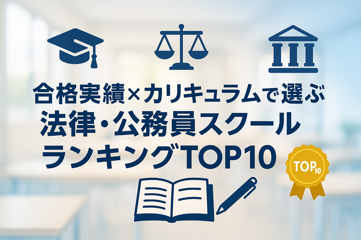 【2025年版】合格実績×カリキュラムで選ぶ 法律・公務員スクールランキングTOP10
