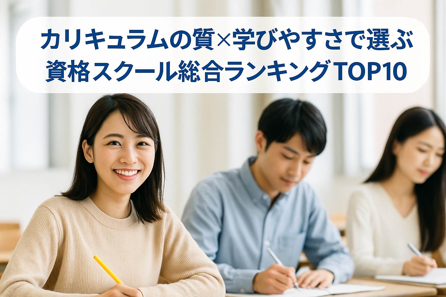 カリキュラムの質×学びやすさで選ぶ 資格スクール総合ランキングTOP10