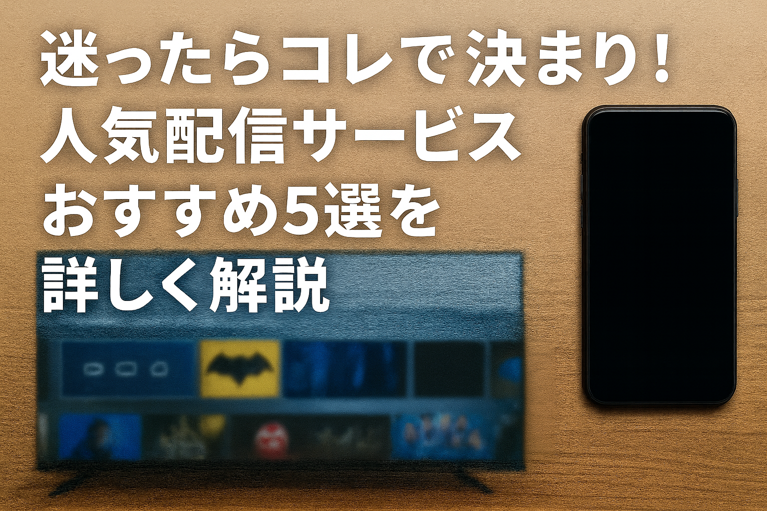 迷ったらコレで決まり!人気配信サービスおすすめ5選を詳しく解説